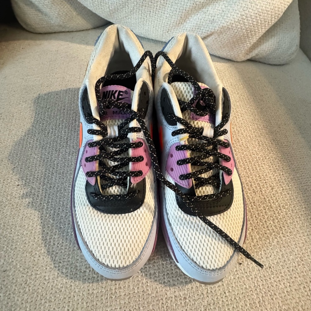 Nike Sneakers with Purple and Orange Accents - Picture 2 of 2